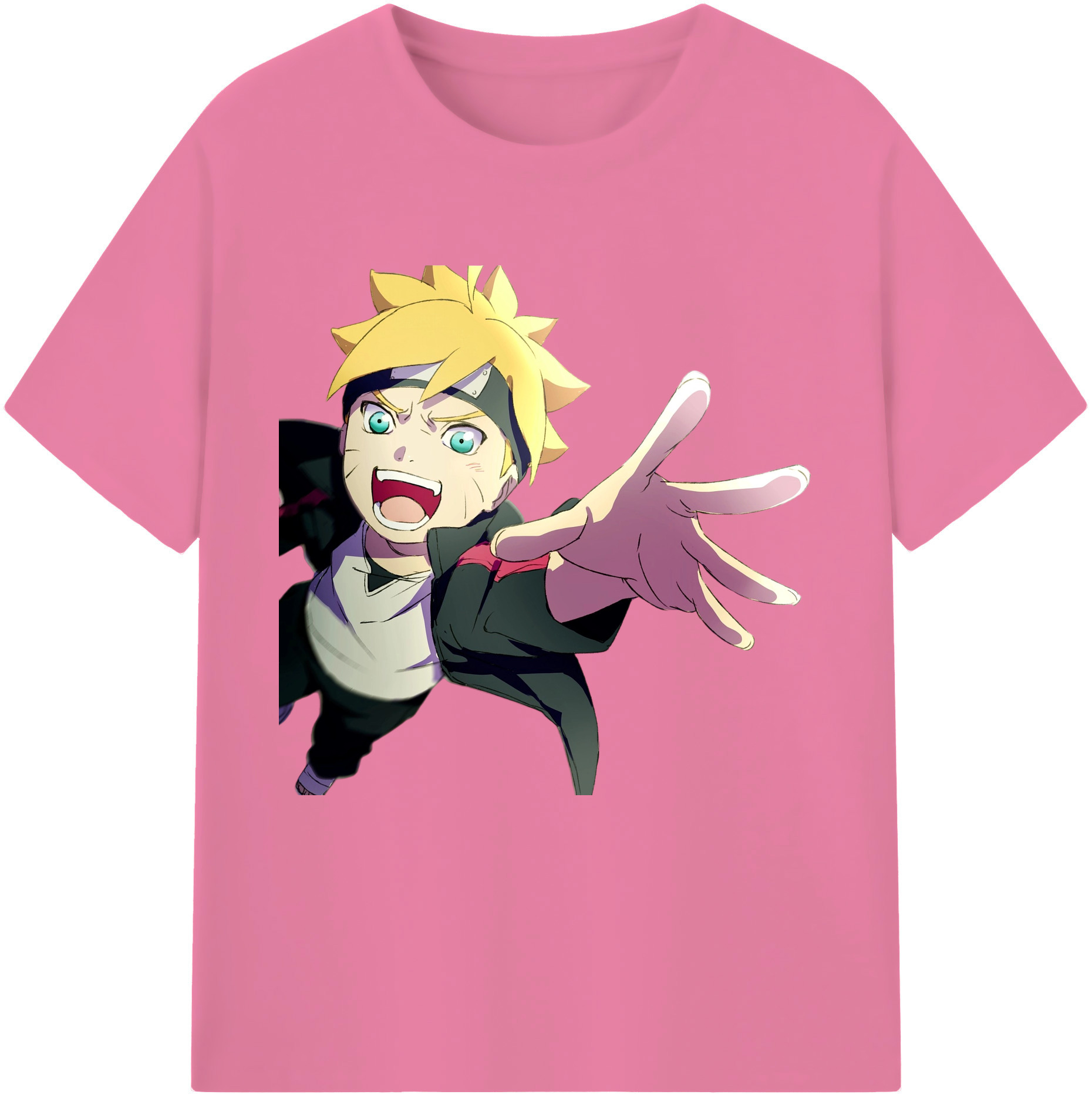 （画像用） NARUTO -ナルト- うずまき ボルト Uzumaki Boruto 綿100％半袖Tシャツ（フロントプリント）